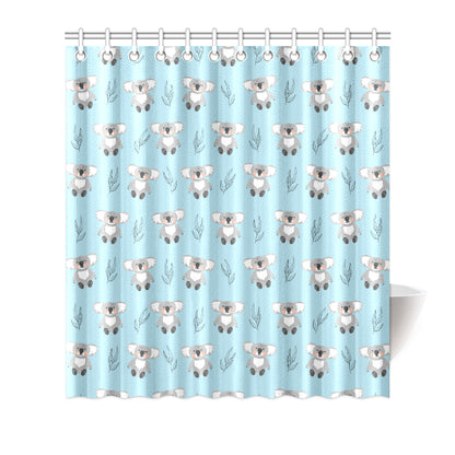 Koala Pattern Print Design 01 Shower Curtain
