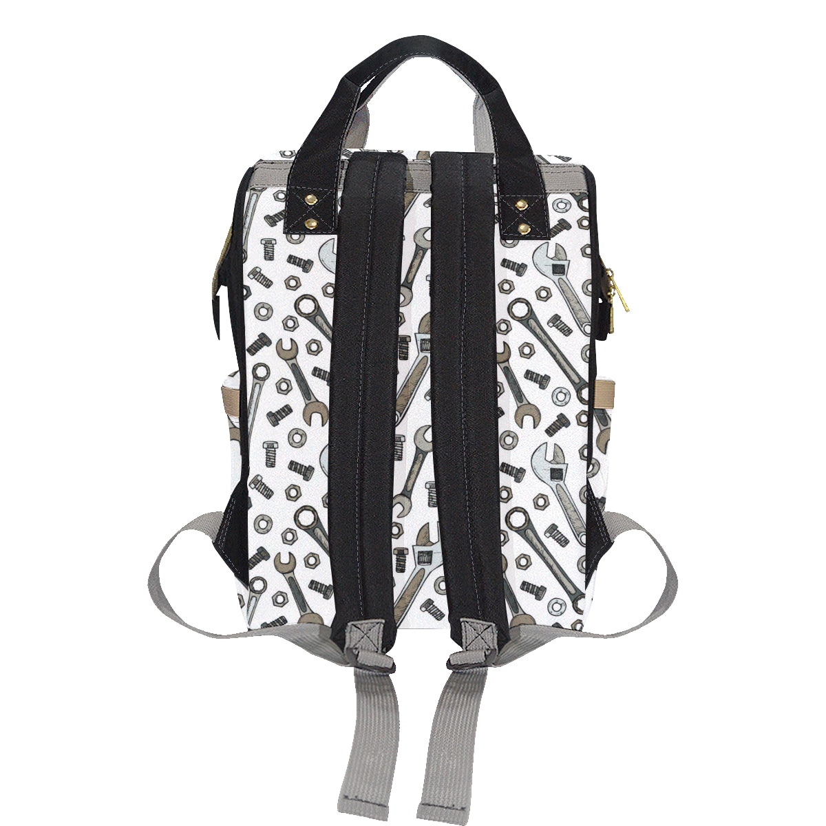 Mechanic Pattern Print Design 03 Diaper Bag Backpack