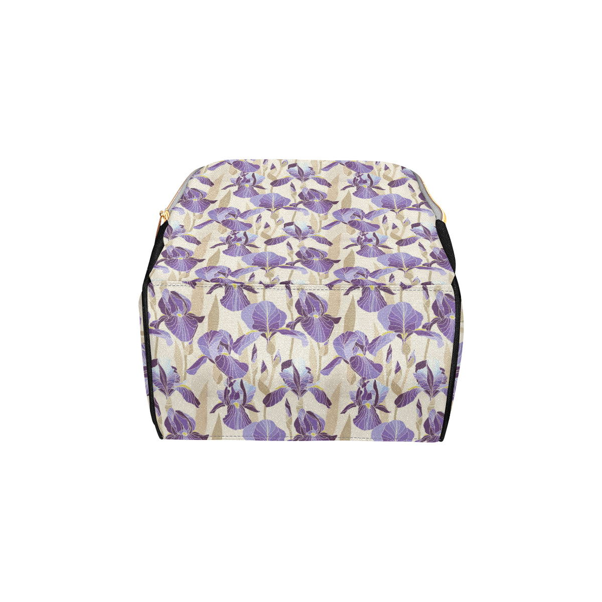 Iris Pattern Print Design IR02 Diaper Bag Backpack