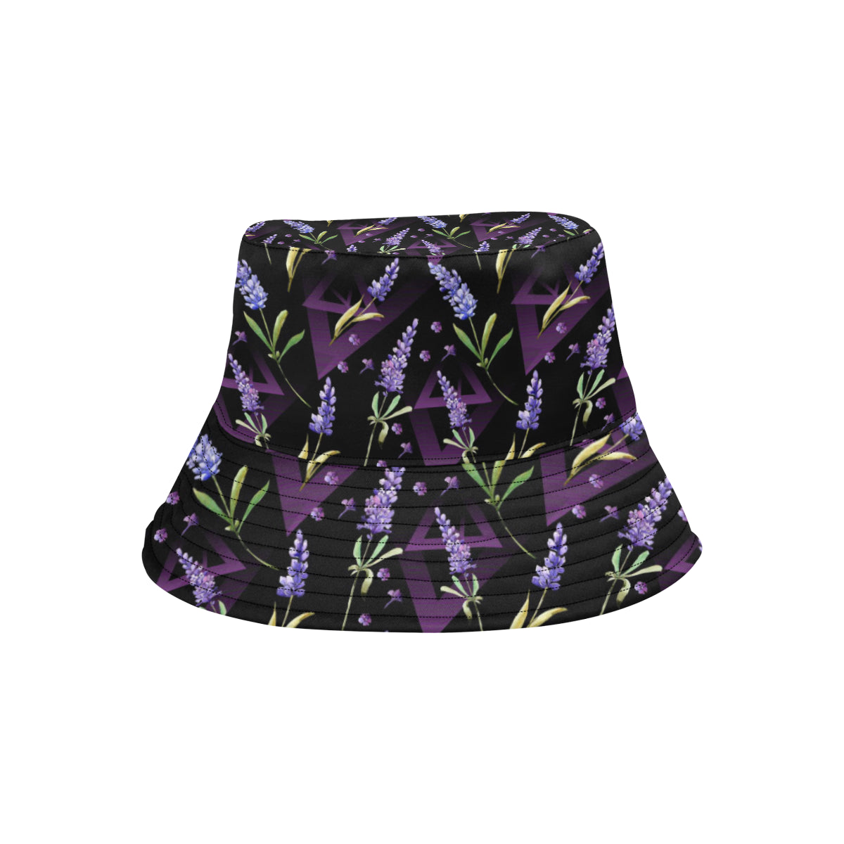 Lavender Pattern Print Design LV07 Unisex Bucket Hat