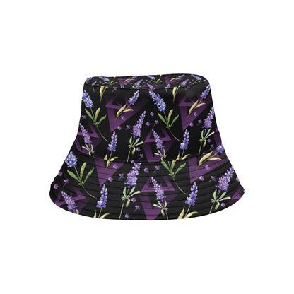 Lavender Pattern Print Design LV07 Unisex Bucket Hat