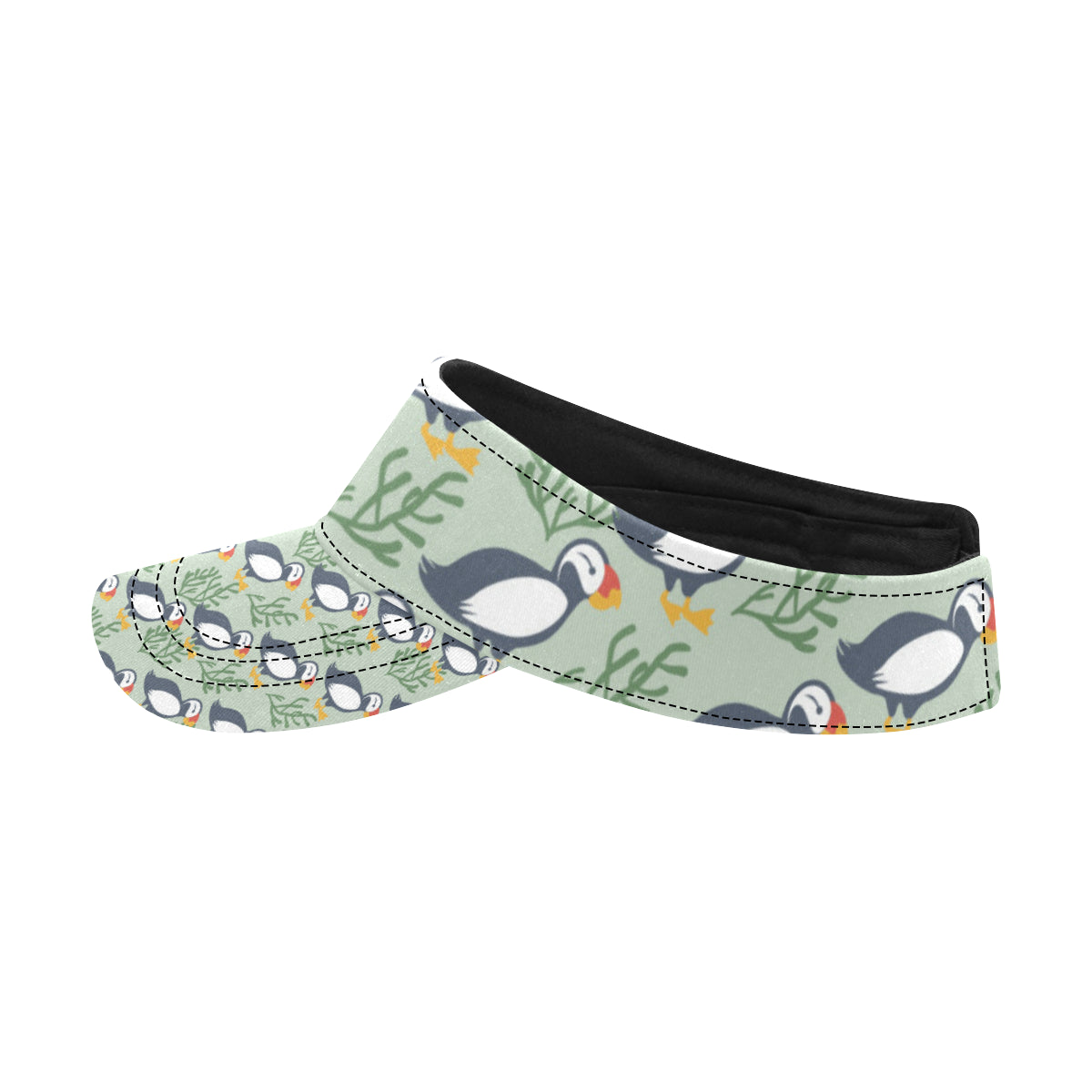 Puffin Pattern Print Design A04 Unisex Sun Visor