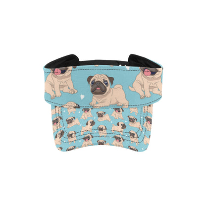 Pug Pattern Print Design A03 Unisex Sun Visor