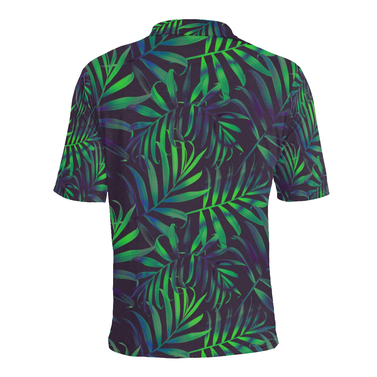 Palm Leaves Pattern Print Design PL01 Men Polo Shirt