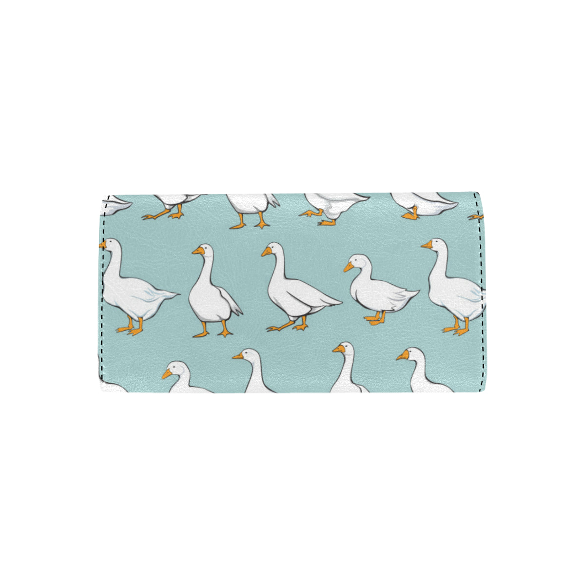 Goose Pattern Print Design 02 Women's Trifold Wallet
