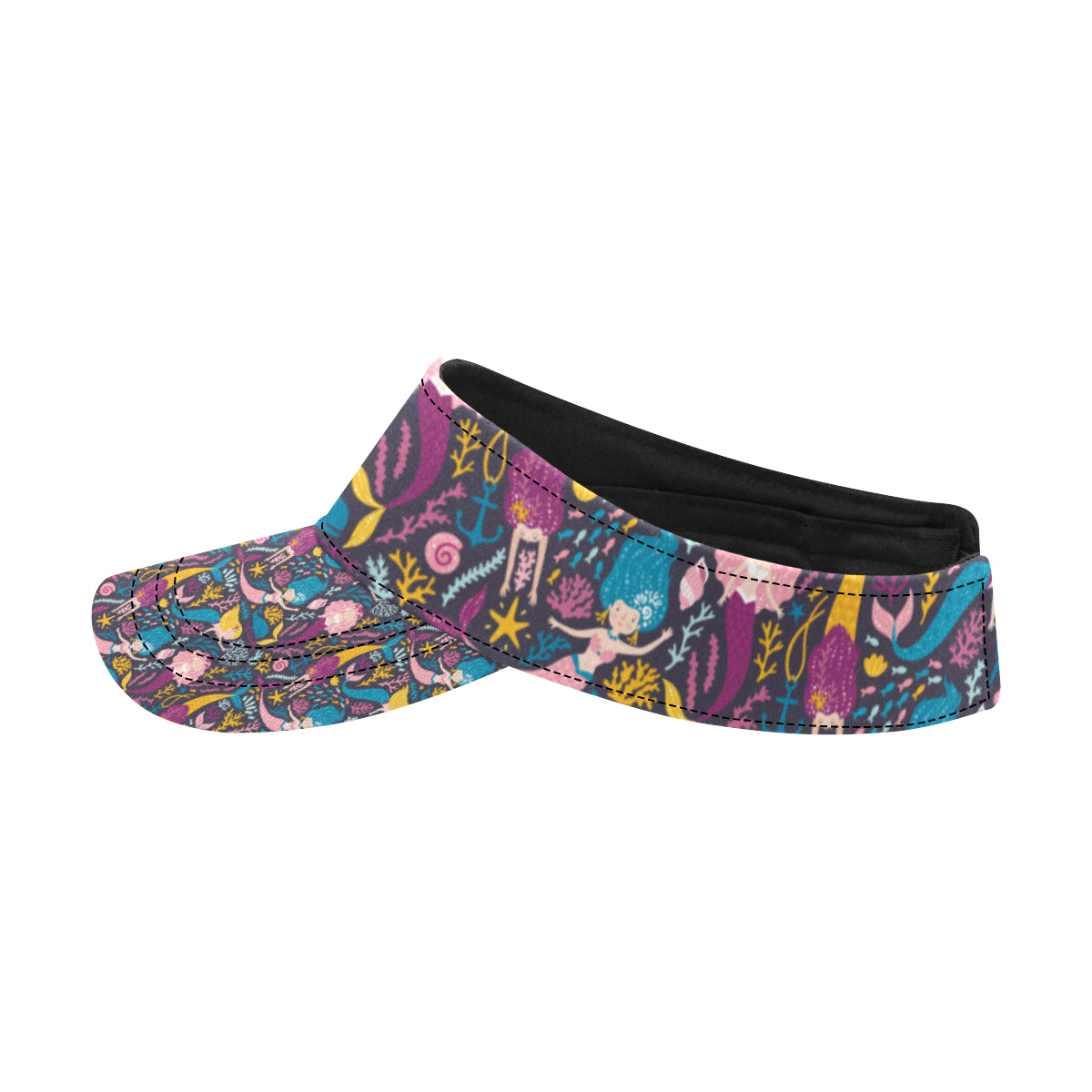 Mermaid Pattern Print Design 08 Unisex Sun Visor