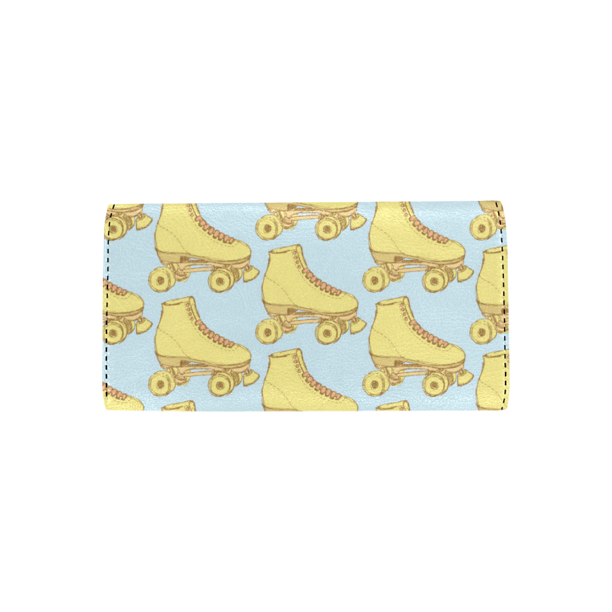 Roller skate Pattern Print Design A03 Women's Trifold Wallet