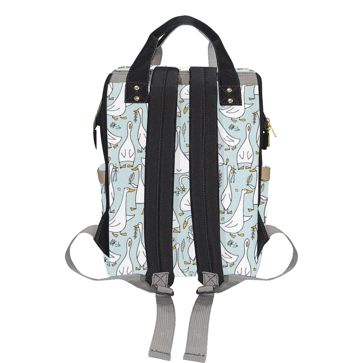 Goose Pattern Print Design 03 Diaper Bag Backpack
