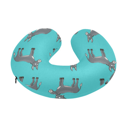Donkey Pattern Print Design 01 U-Shaped Travel Neck Pillow