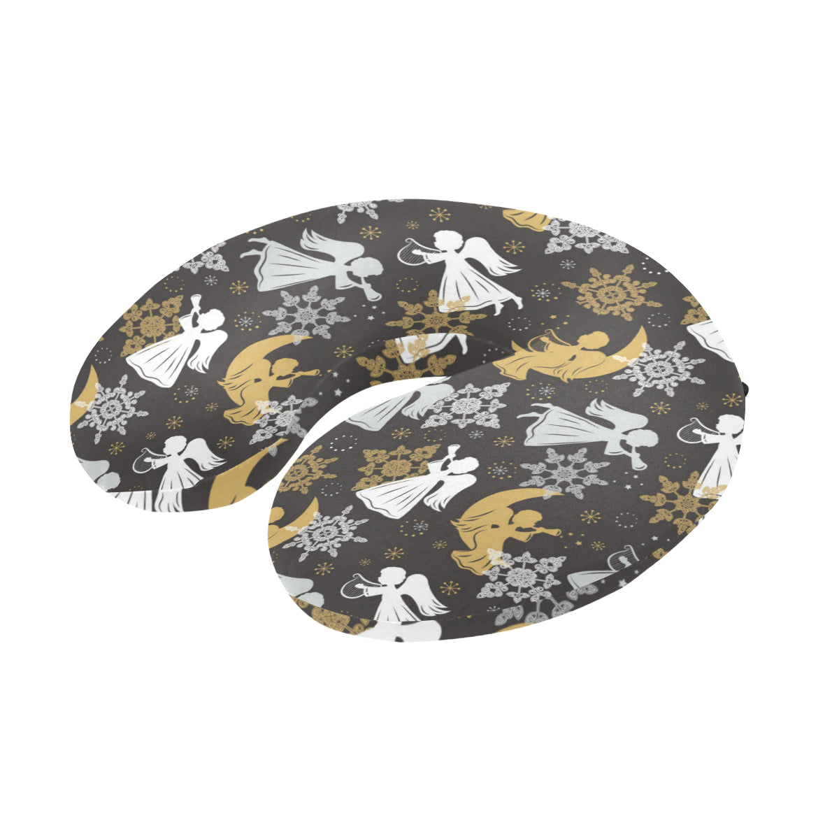 Angel Pattern Print Design 04 U-Shaped Travel Neck Pillow