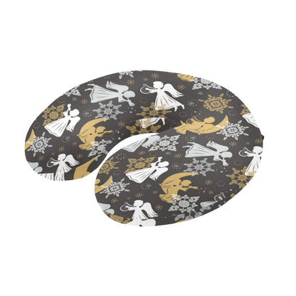 Angel Pattern Print Design 04 U-Shaped Travel Neck Pillow