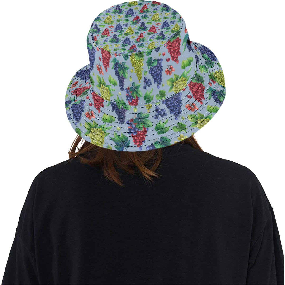 Grape Pattern Print Design GP06 Unisex Bucket Hat
