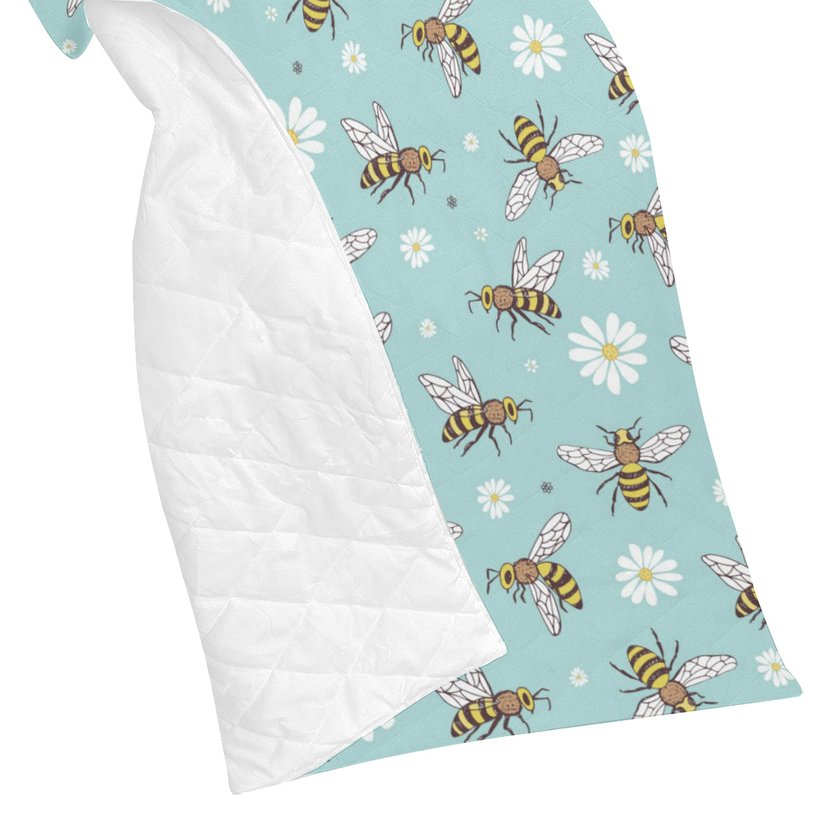 Bee Pattern Print Design BEE010 Premium Quilt