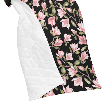 Magnolia Pattern Print Design MAG03 Premium Quilt