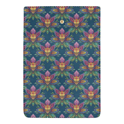 lotus Boho Pattern Print Design LO04 Women's Trifold Wallet