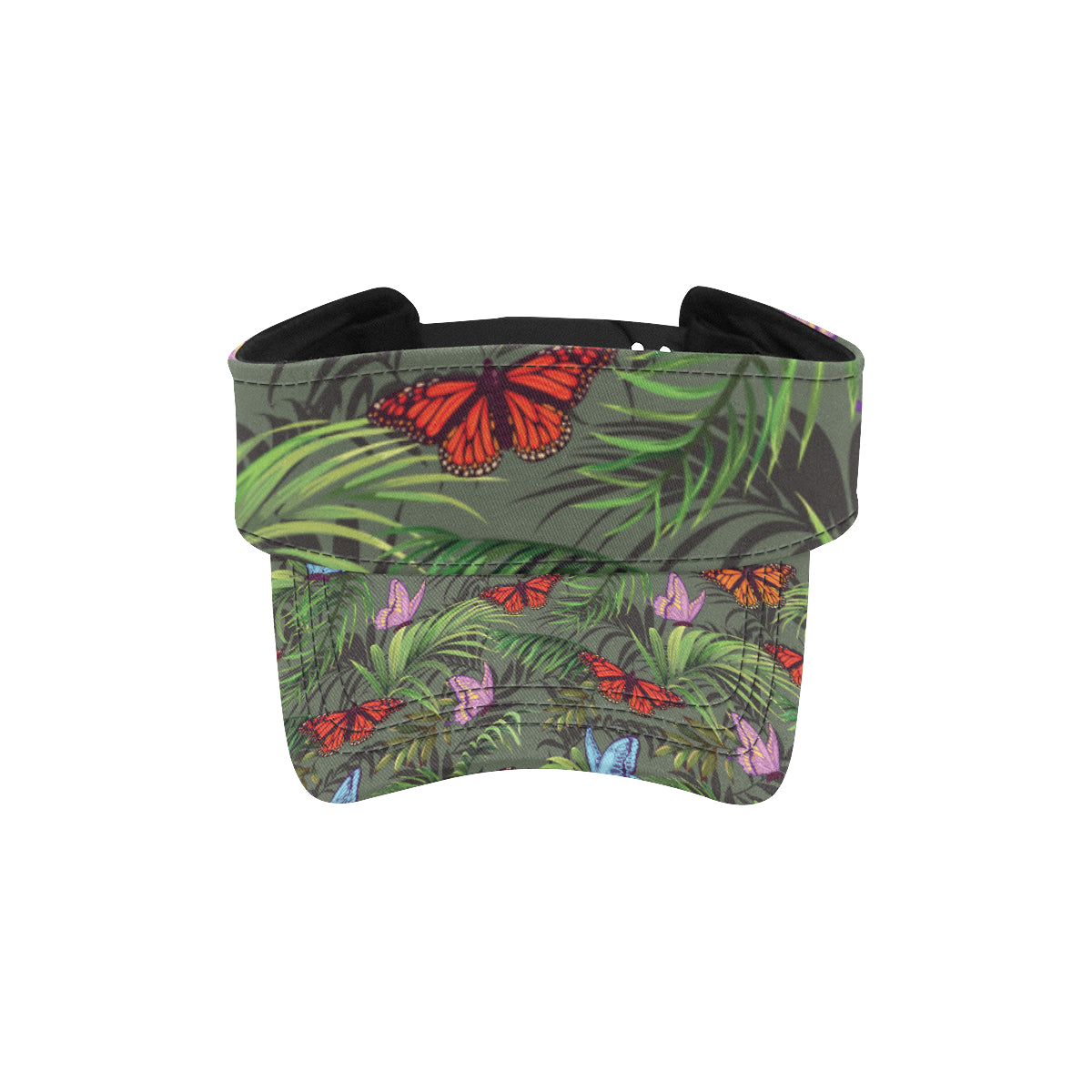 Monarch Butterfly Pattern Print Design 04 Unisex Sun Visor