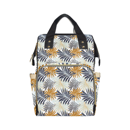 Colorful Tropical Palm Leaves Diaper Bag Backpack