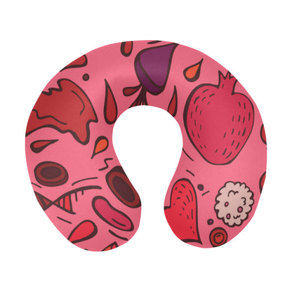 Phlebotomist Pattern Print Design A01 U-Shaped Travel Neck Pillow