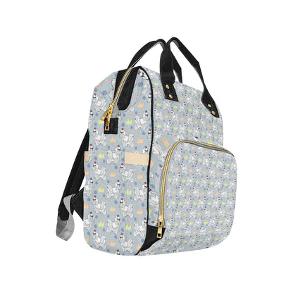 Maltese Pattern Print Design 04 Diaper Bag Backpack