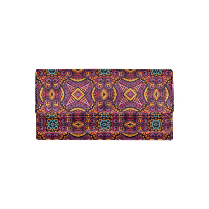 Bohemian Pattern Print Design 10 Women's Trifold Wallet