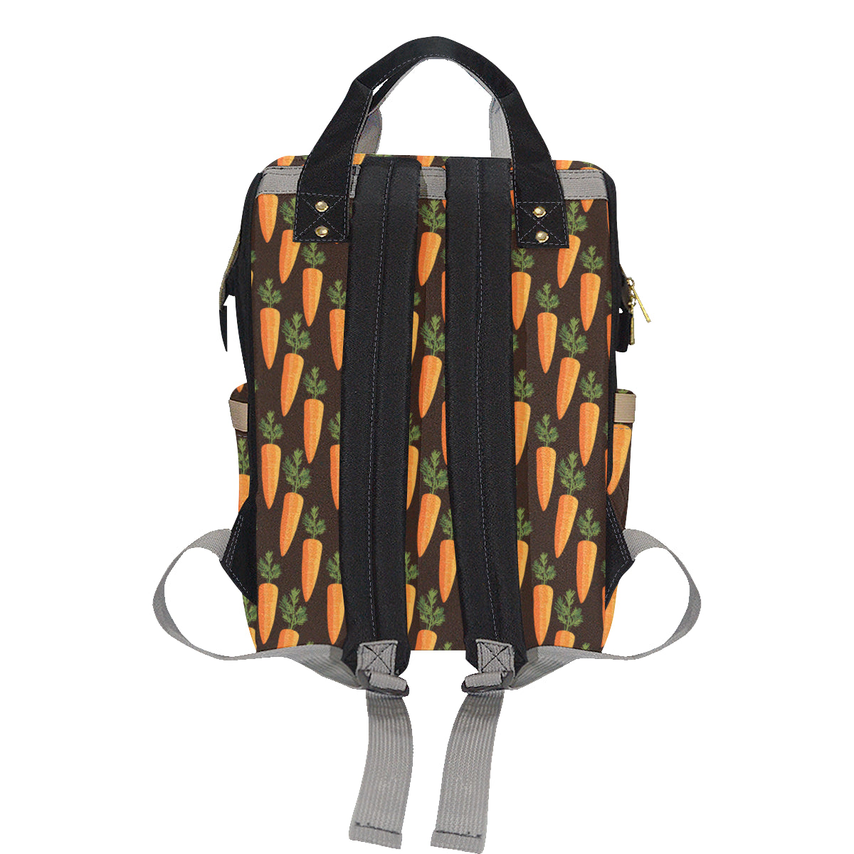 Carrot Pattern Print Design 06 Diaper Bag Backpack