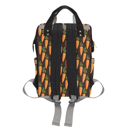 Carrot Pattern Print Design 06 Diaper Bag Backpack