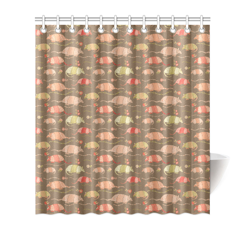 Armadillo Pattern Print Design 04 Shower Curtain