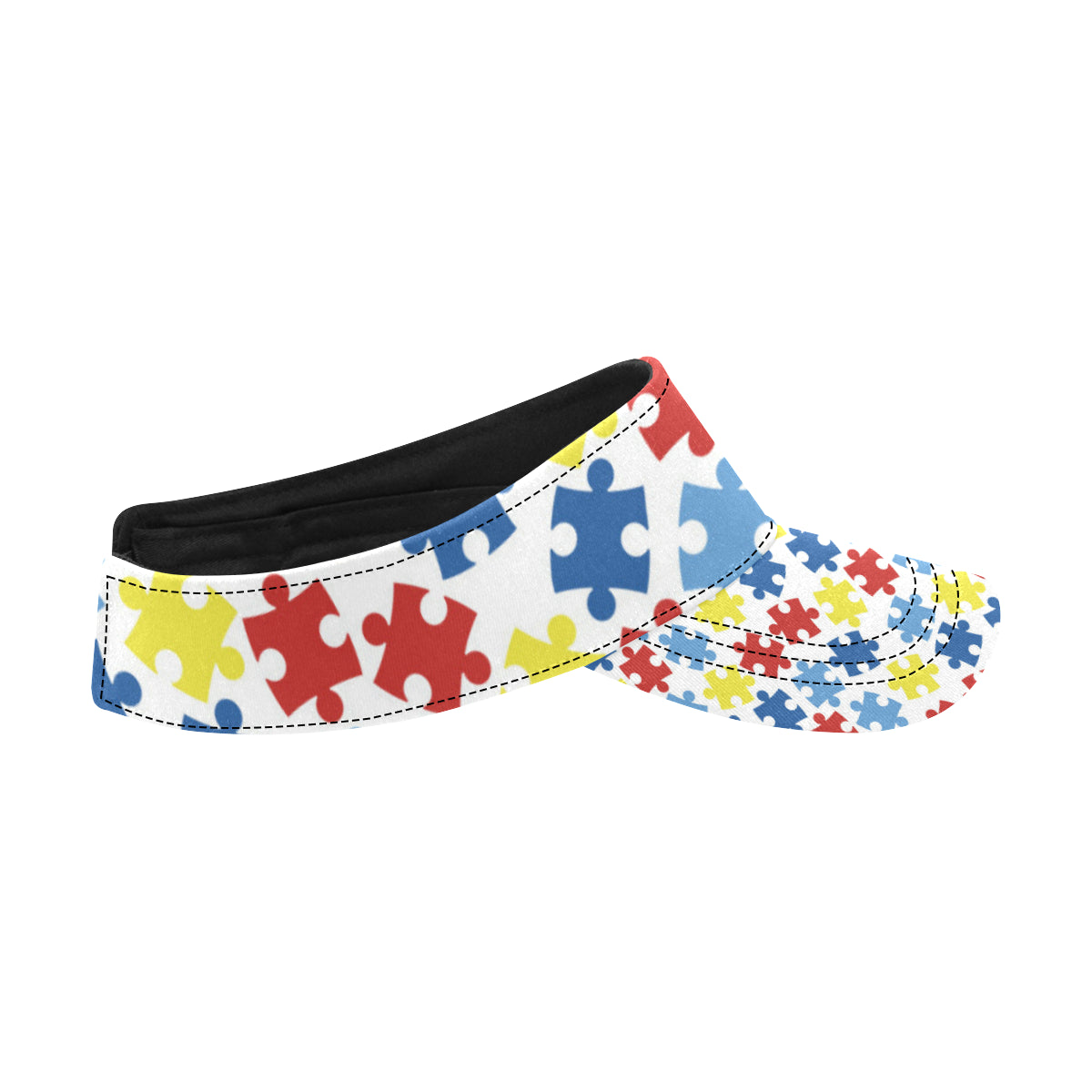 Autism Awareness Pattern Print Design 04 Unisex Sun Visor