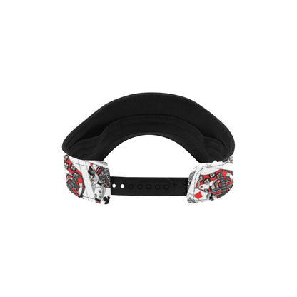Poker Cards Pattern Print Design A04 Unisex Sun Visor
