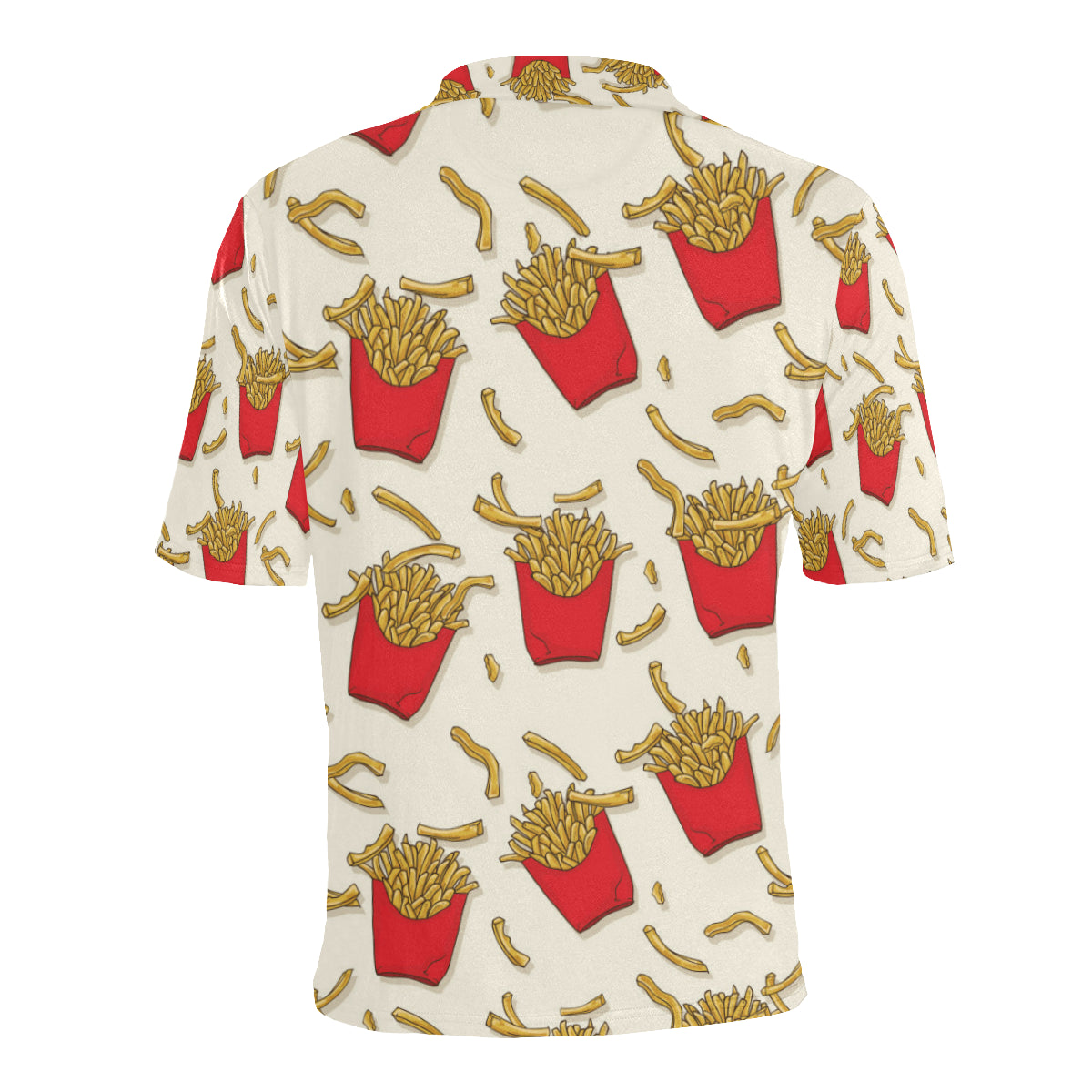 French Fried Pattern Print Design 01 Men Polo Shirt
