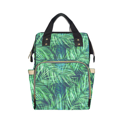 Palm Leaves Pattern Print Design PL02 Diaper Bag Backpack