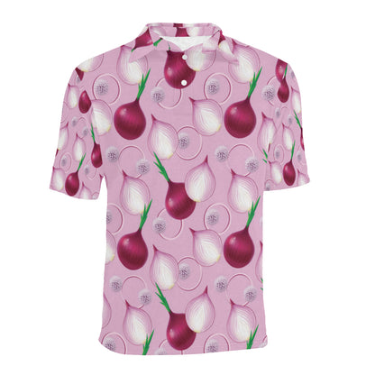 Onion Pattern Print Design A01 Men Polo Shirt