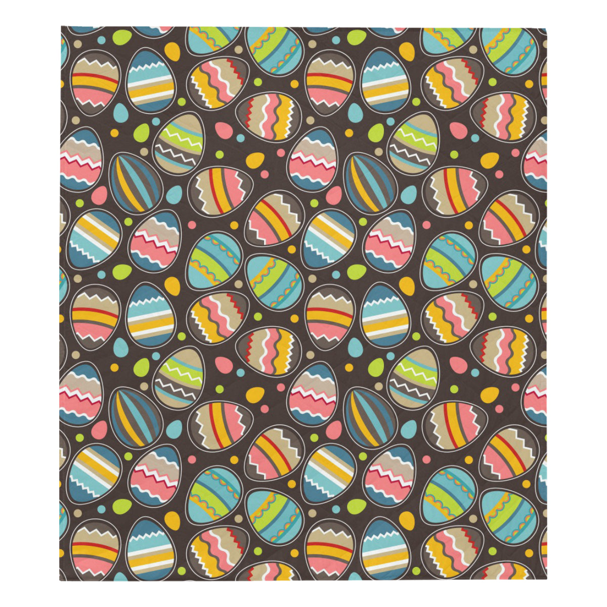 Easter Eggs Pattern Print Design RB03 Premium Quilt
