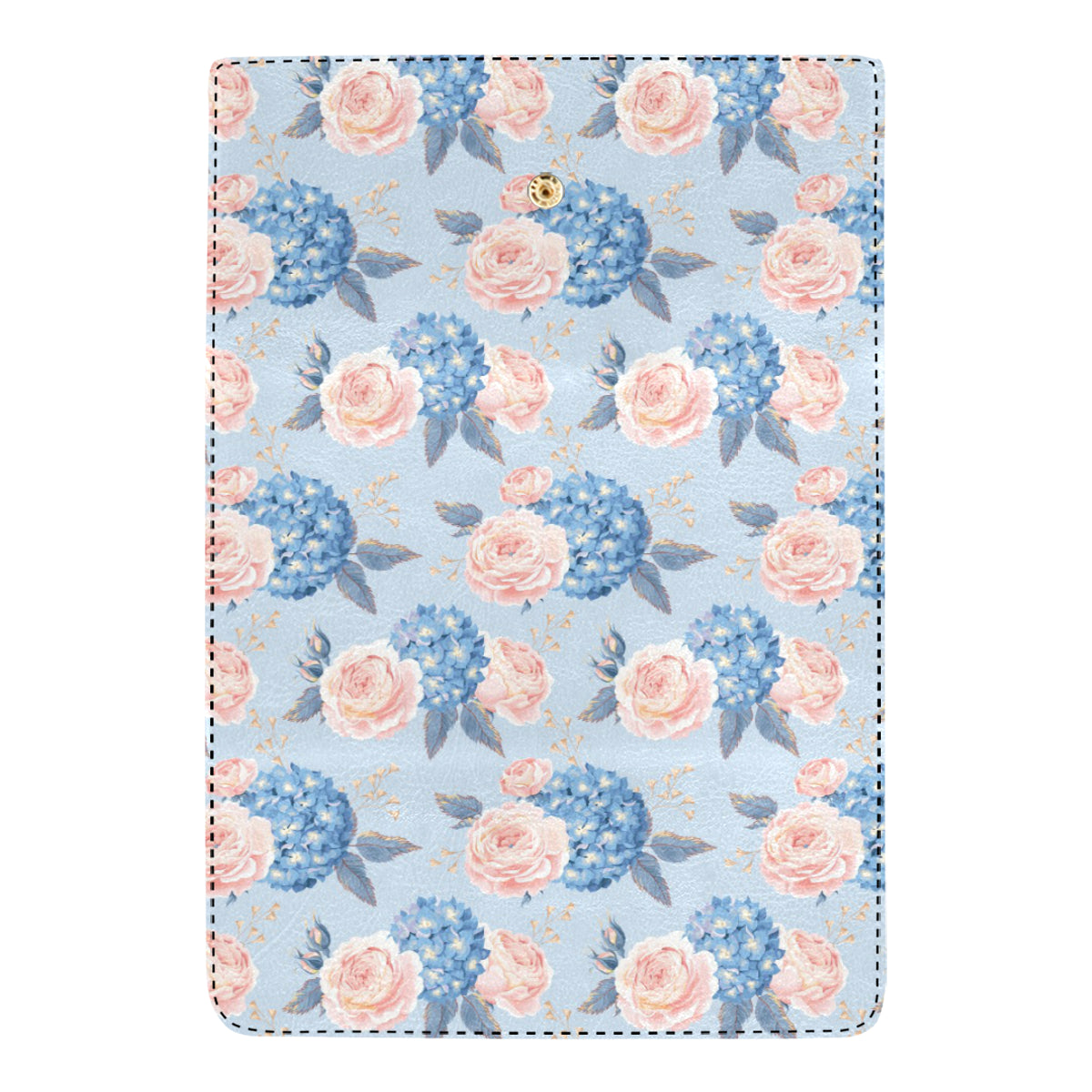Hydrangea Pattern Print Design HD06 Women's Trifold Wallet
