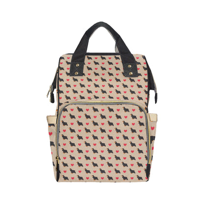 Cocker Pattern Print Design 02 Diaper Bag Backpack