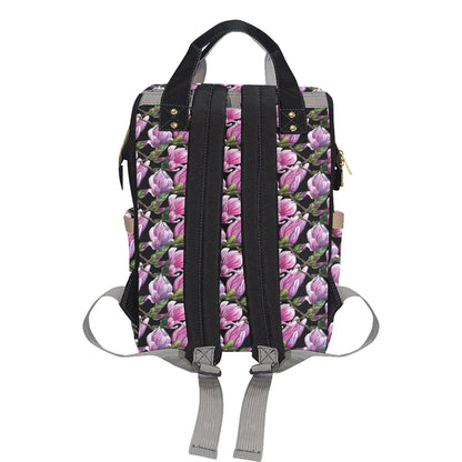 Magnolia Pattern Print Design MAG011 Diaper Bag Backpack