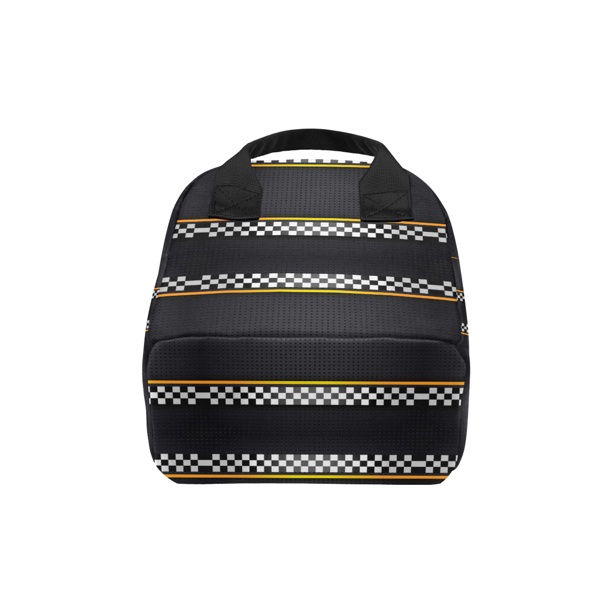 Checkered Flag Yellow Line Style Insulated Lunch Bag