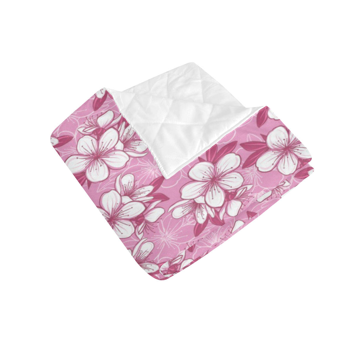 Cherry Blossom Pattern Print Design CB02 Premium Quilt