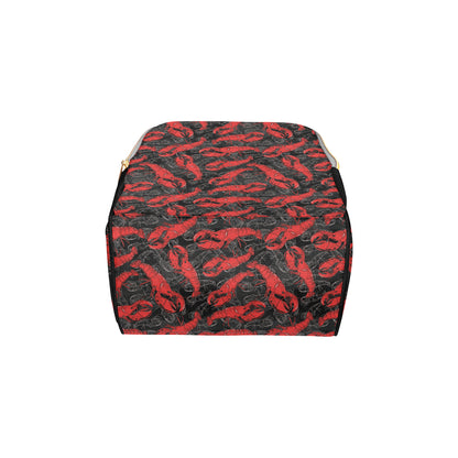 Lobster Pattern Print Design 04 Diaper Bag Backpack