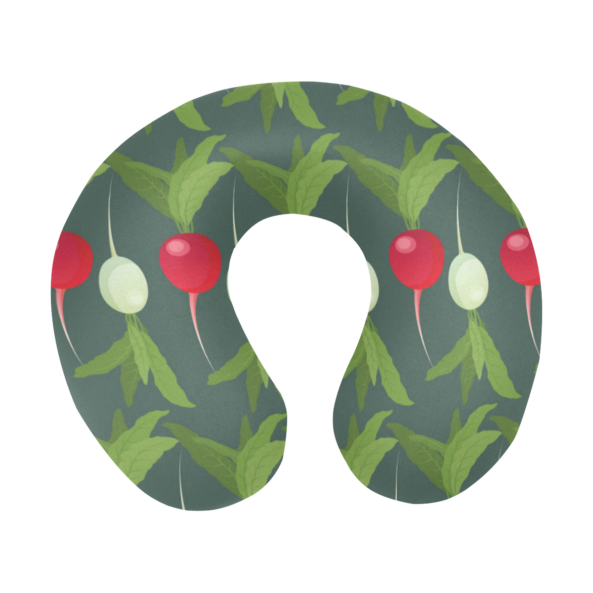 Radish Pattern Print Design A03 U-Shaped Travel Neck Pillow
