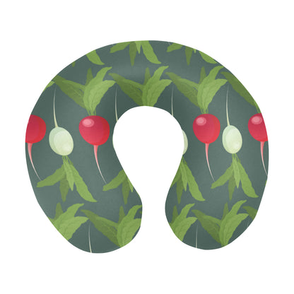Radish Pattern Print Design A03 U-Shaped Travel Neck Pillow