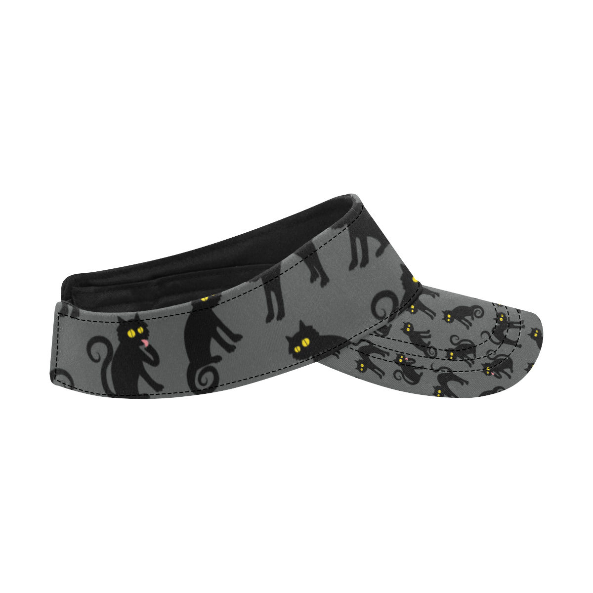Black Cat Cute Print Pattern Unisex Sun Visor