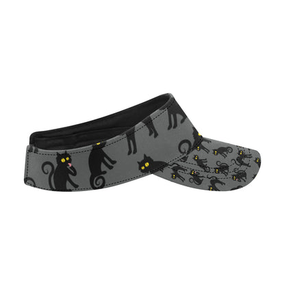 Black Cat Cute Print Pattern Unisex Sun Visor