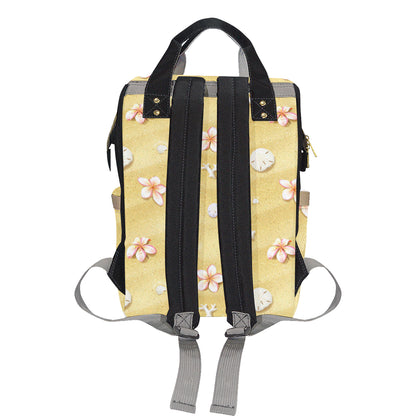 Beach Theme Print Diaper Bag Backpack