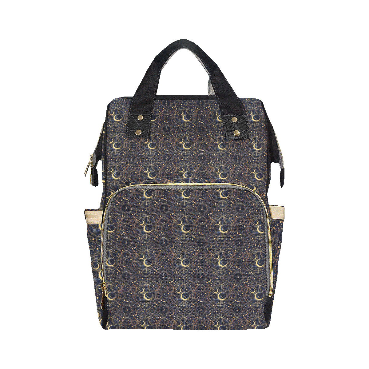 Celestial Pattern Print Design 04 Diaper Bag Backpack
