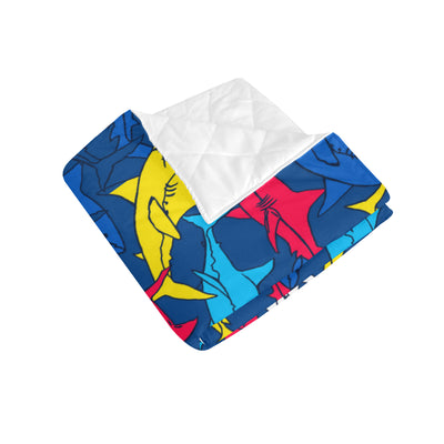 Shark Color Pattern Premium Quilt