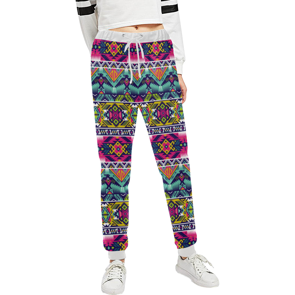 Indian Navajo Color Themed Design Print Unisex Sweatpants