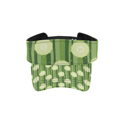 Cucumber Pattern Print Design CC03 Unisex Sun Visor