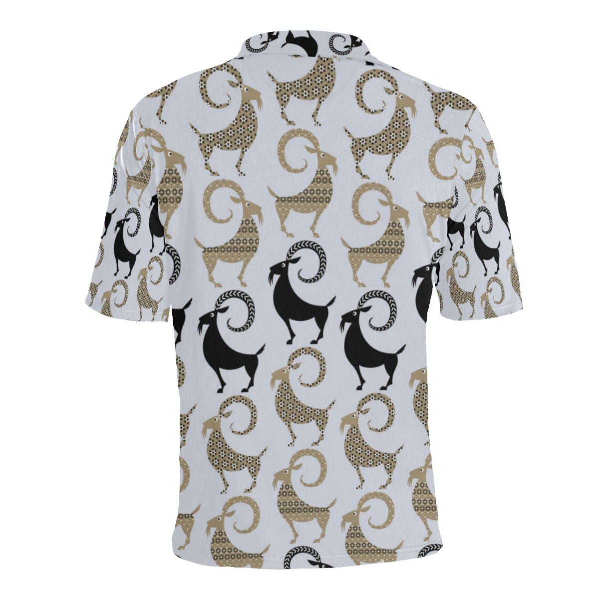 Goat Pattern Print Design 03 Men Polo Shirt