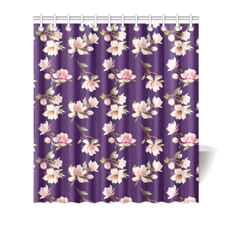 Magnolia Pattern Print Design MAG02 Shower Curtain
